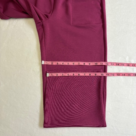 Mondetta Ladies' Wide Leg Pants, Pull-On, Pink/Raspberry Coulis, Medium NWT - Picture 7 of 14
